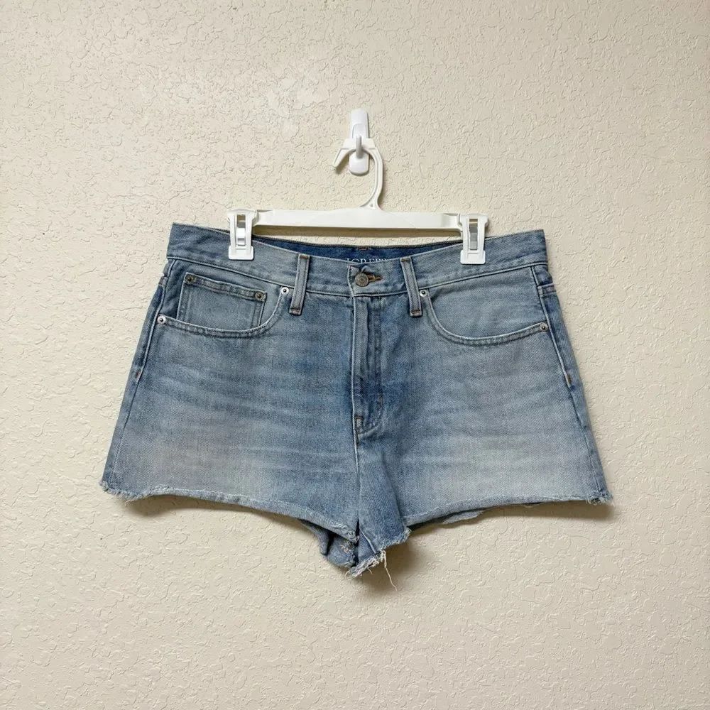 J. Crew Relaxed Jean Shorts Womens Light Wash Denim Size 29